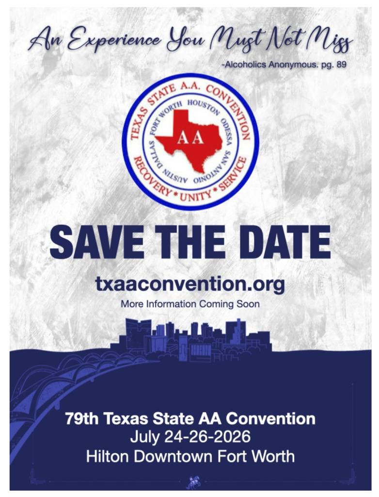 79th Texas State AA Convention flyer