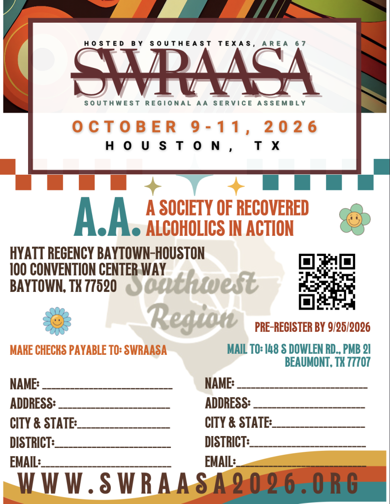 SWRAASA Assembly flyer